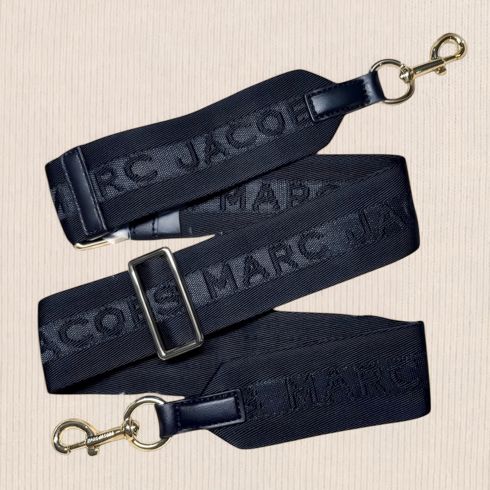 NWOT Authentic Marc Jacobs Logo Adjustable Webbing Handbag Strap